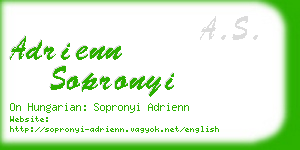 adrienn sopronyi business card